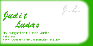 judit ludas business card